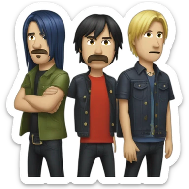 red hot chili peppers band  asterisk sticker