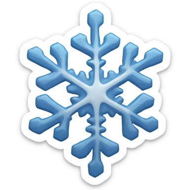 Snow flake sticker
