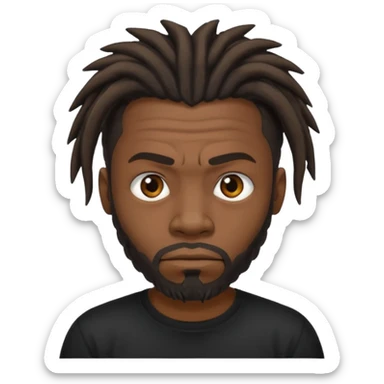 A dread head African American thug  sticker