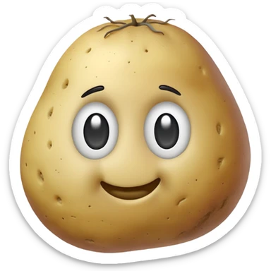 Platonic potato sticker