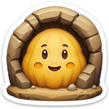cave sandy sticker