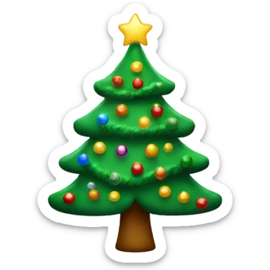 Christmas tree sticker