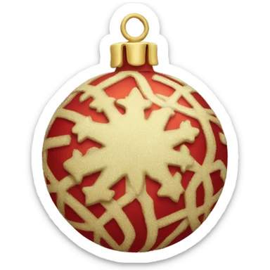 Christmas ball  sticker