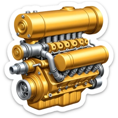 Formula car engine sticker