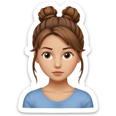 Messy bun  sticker