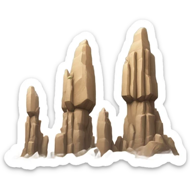 Sharp Rock Pillars sticker