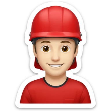 skater with red helmet sticker