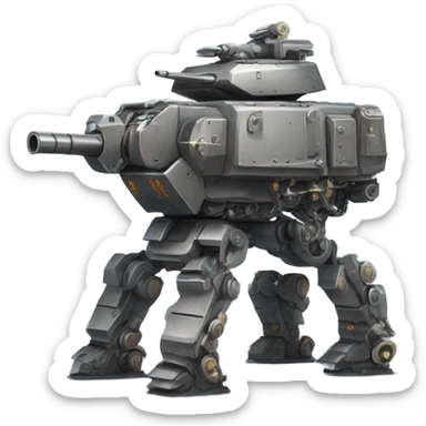 War machine with a shoulder gun sticker