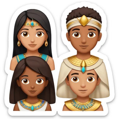 5 bestfriends, 1 indian girl, 1 Egyptian boy, persian girl 1 moroccan boy 1 black boy sticker