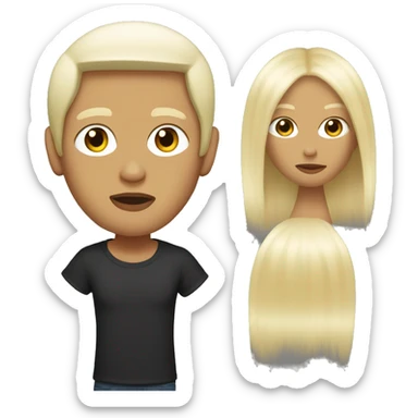 Eminem with his blonde hair  sticker