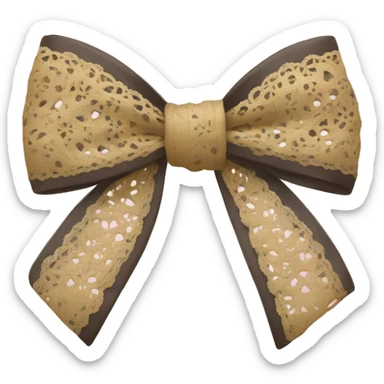 lace bow sticker