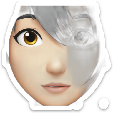 Black bird manga sticker