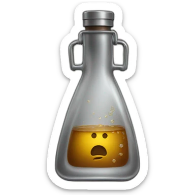 unhealthy flask sticker