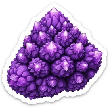 Purple Cannabis nugget sticker