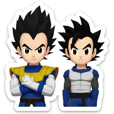 Vegeta ft sasuke sticker