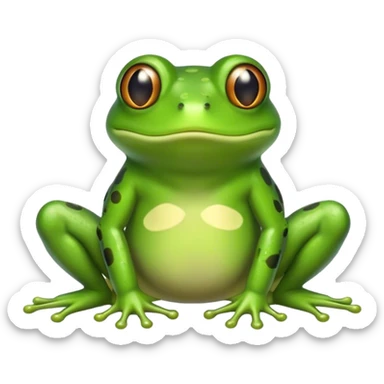 Military frog sticker