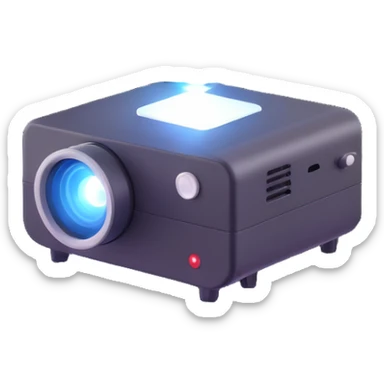 projector like bat signal sticker