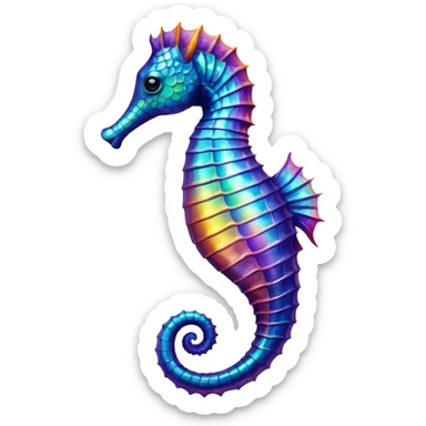 Seahorse - чтобы выглядил как настоящий sticker