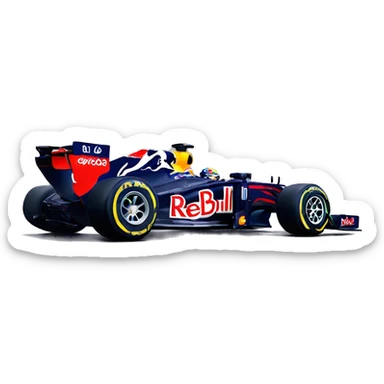 Lewis Hamilton drive Redbull car sticker