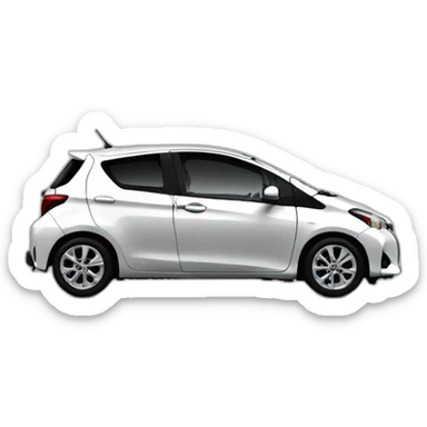 toyota yaris black sticker