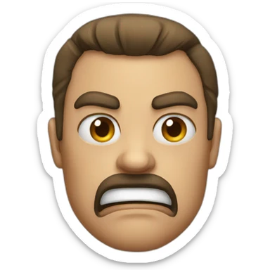 An angry emoji sticker