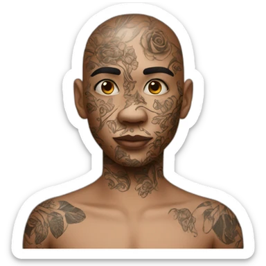 fake skin with tattoo sticker