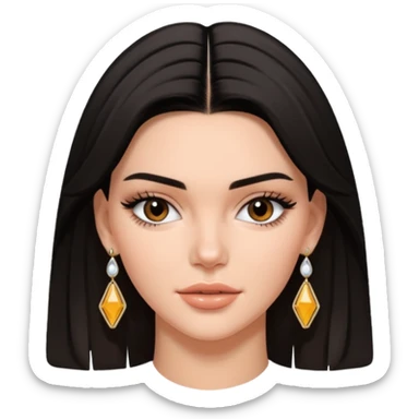 kendall jenner with earrings sticker