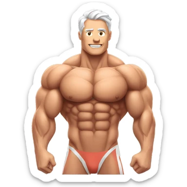 muscles scientific sticker