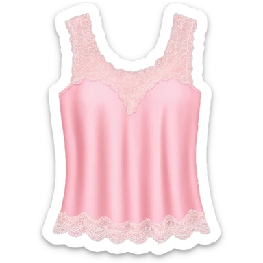  pink top with lace sticker