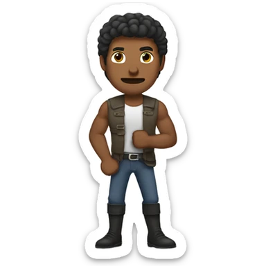 Hombre fuerte  sticker