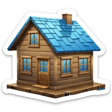 House with flooding around it sticker