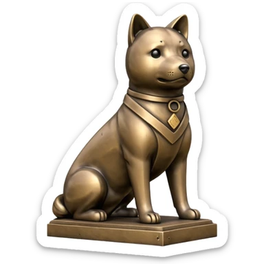 Shibuya Hachiko statue sticker