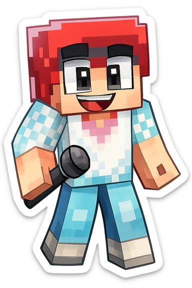 Extract every character from the picture. So i need total 5 images of the character including the clothes and accessories they are wearing, and place on a transparent background. Keep the original style and appearance exactly the same. and separately give me the each character picture

 sticker