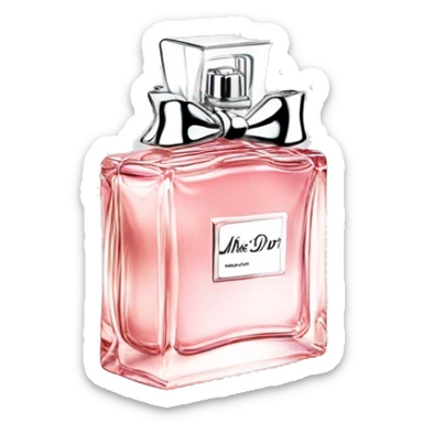 miss dior perfume sticker