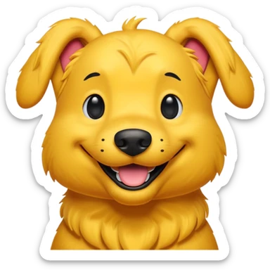 Clifford the Big Yellow Dog sticker