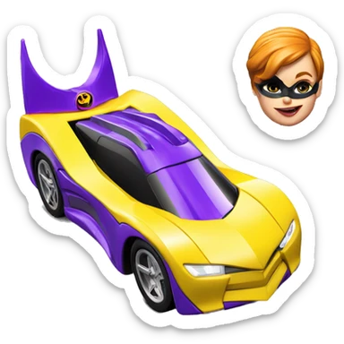   Hot wheel Batgirl rc car sticker
