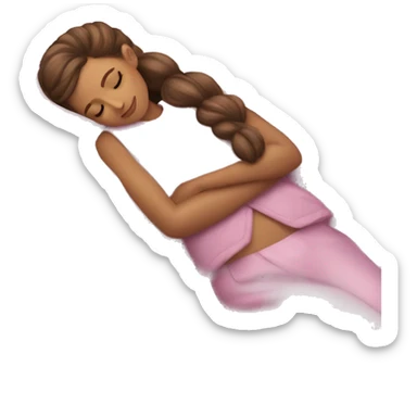 full body Ariana Grande sleeping sticker