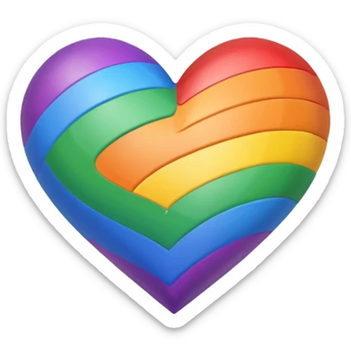 Lgbt heart  sticker