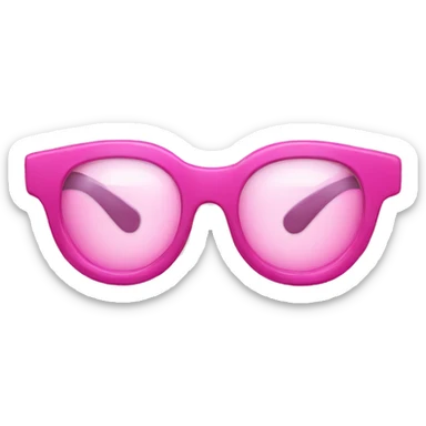 pink glasses for vision sticker