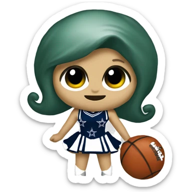 Oogie boogie Dallas Cowboys cheerleader sticker