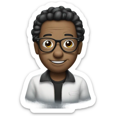 mickeymouse with glasses sticker