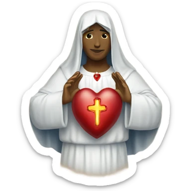 Sacred heart sticker