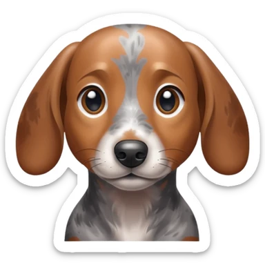 Merle dachshund  sticker