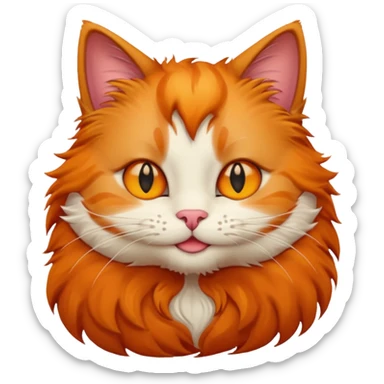 Cat smirking sticker