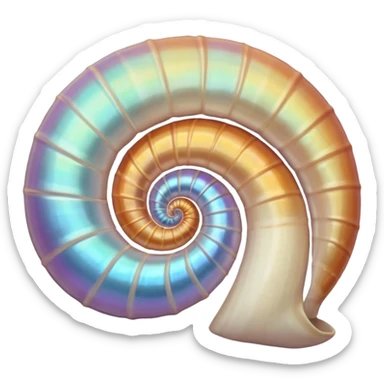 ghibli style seashell sticker