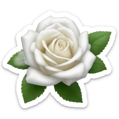 rosa blanca  sticker