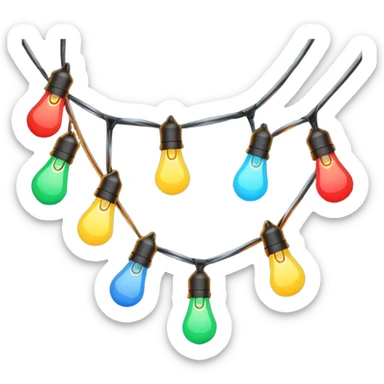 Christmas lights  sticker