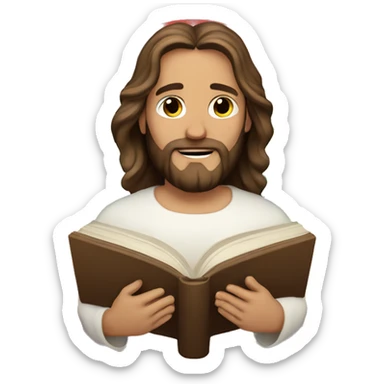 jesus christ with rainbow book sticker