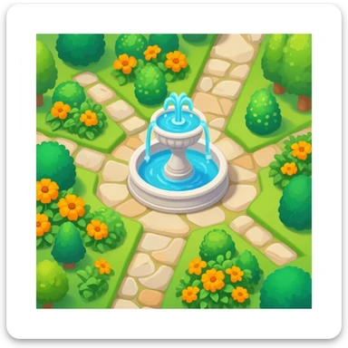 Lottery garden sticker