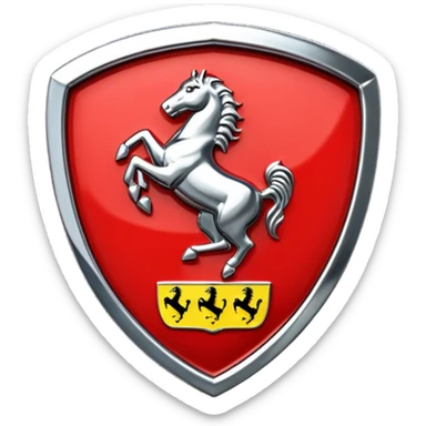 Real Ferrari badge sticker